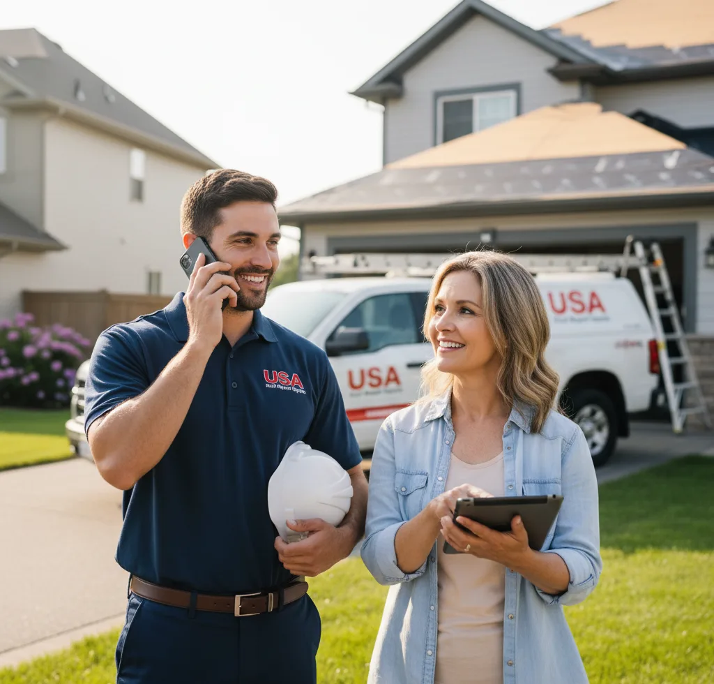 USA Roof Repair Experts customer support in Marysville